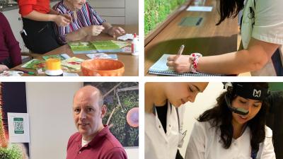 Collage zorgmedewerkers
